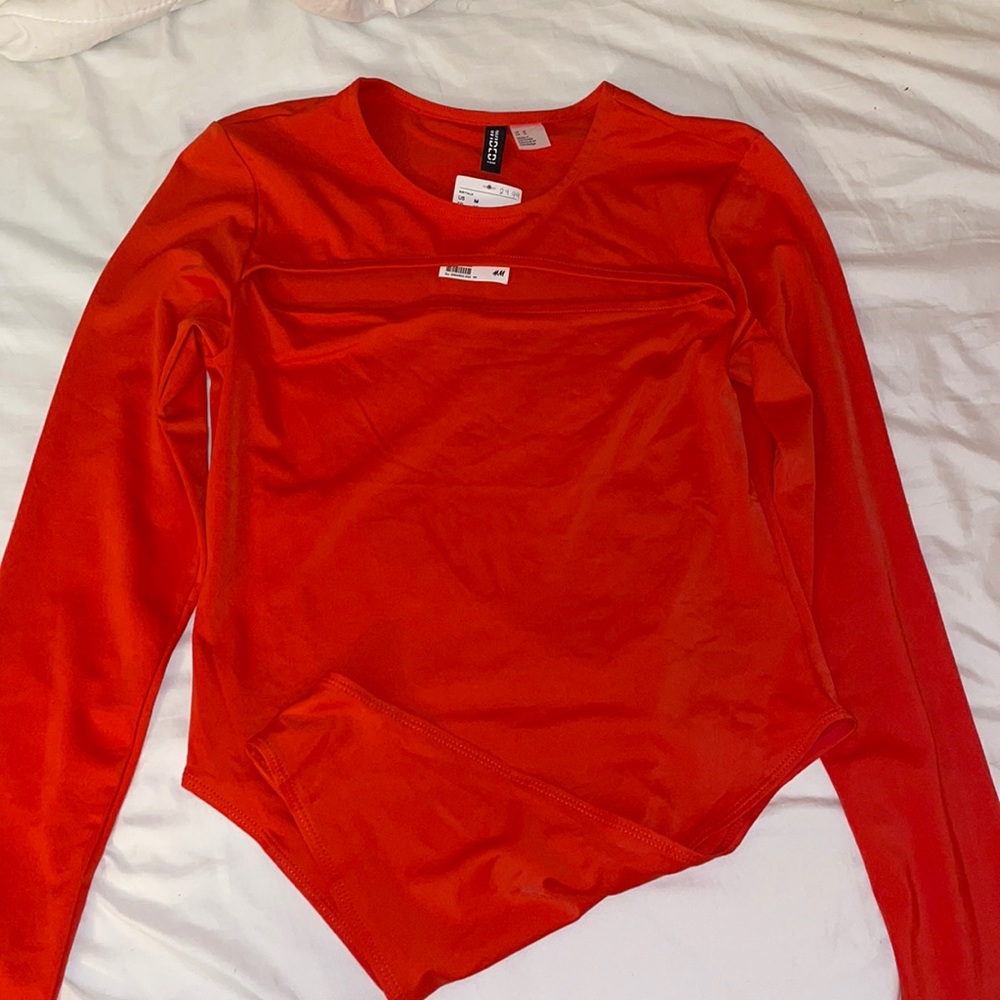 H&M Orange Bodysuit